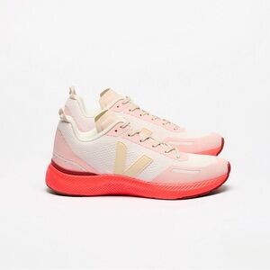 Veja Impala Cream and Pink Athletic Shoes